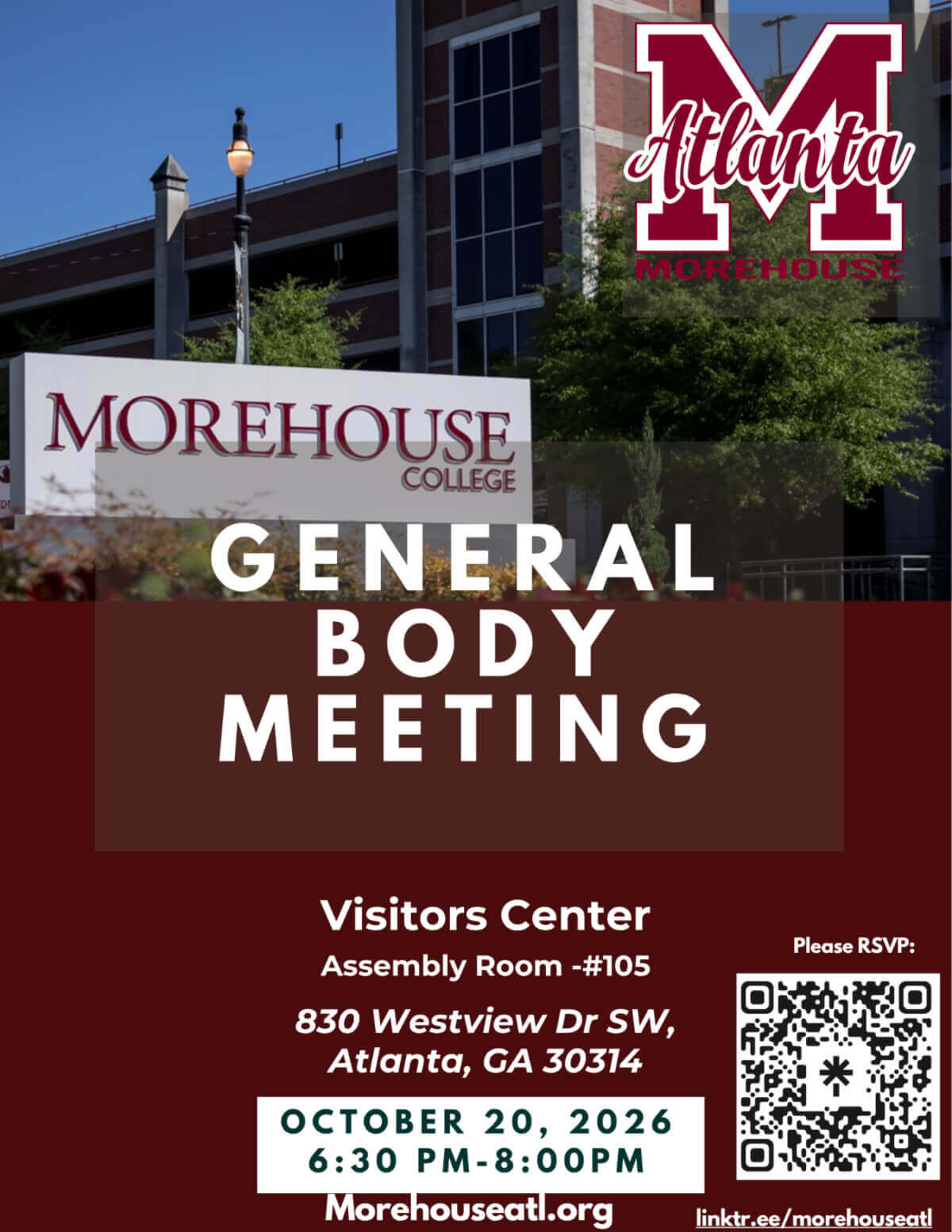 Flyer - October 2026 General Body Meeting