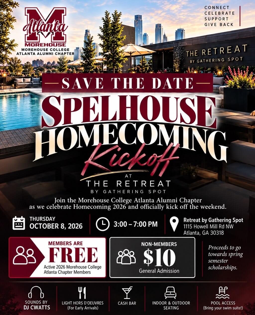 Flyer - 2026 Morehouse / Spelman homecoming kickoff